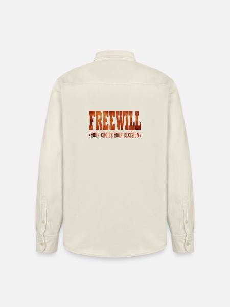 FreeWill - Relaxed Fit Unisex Organic Shirt by Stanley/Stella - soft Ecru