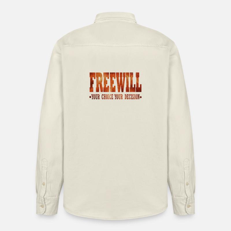 FreeWill - Relaxed Fit Unisex Organic Shirt by Stanley/Stella - soft Ecru