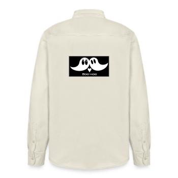 Geister, Liebling - Relaxed Fit Unisex Organic Hemd von Stanley/Stella - Natur - Hinten - AI Model Male 178 light (178cm)