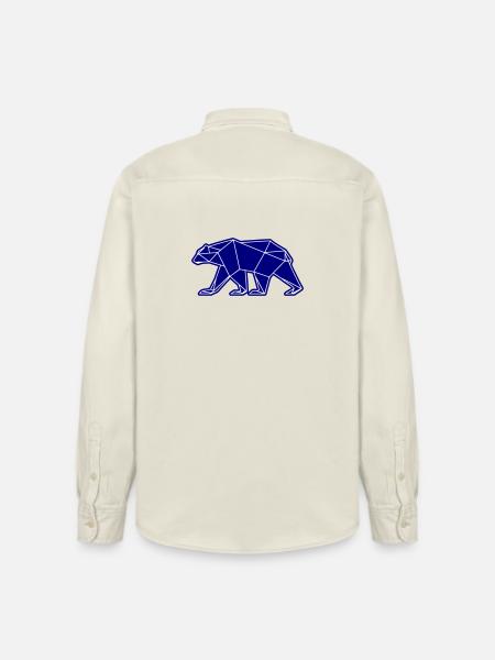 Polar Bear Polar Bear Polygon Icon - Relaxed Fit Unisex Organic Shirt by Stanley/Stella - soft Ecru