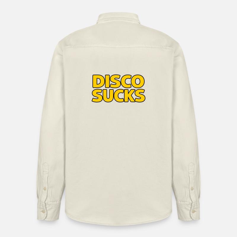 La disco, c’est nul - Chemise unisexe coupe décontractée bio Stanley/Stella - écru doux