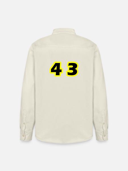43 Number symbol - Relaxed Fit Unisex Organic Shirt by Stanley/Stella - soft Ecru
