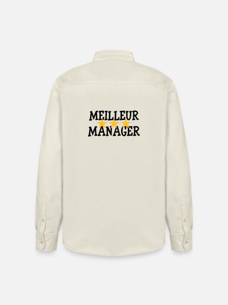 Meilleur Manager - Chemise unisexe coupe décontractée bio Stanley/Stella - écru doux