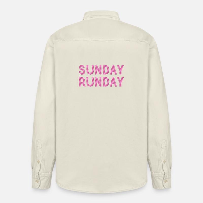 Course du dimanche - Chemise unisexe coupe décontractée bio Stanley/Stella - écru doux