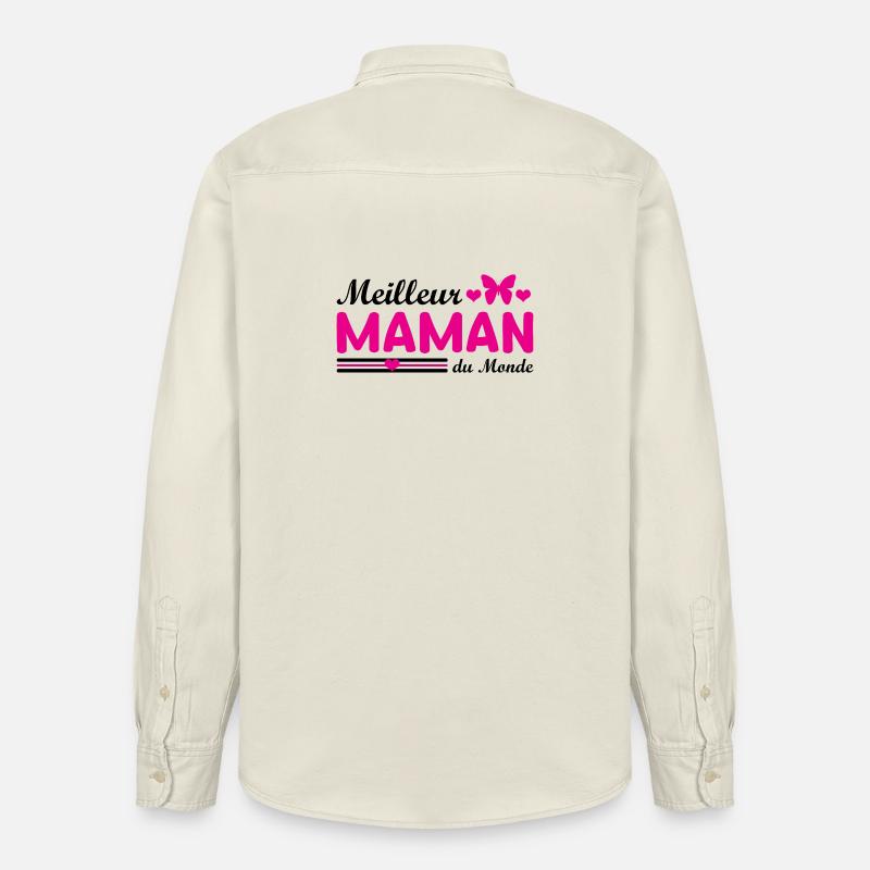 Beste Mutter der Welt - Relaxed Fit Unisex Organic Hemd von Stanley/Stella - Natur