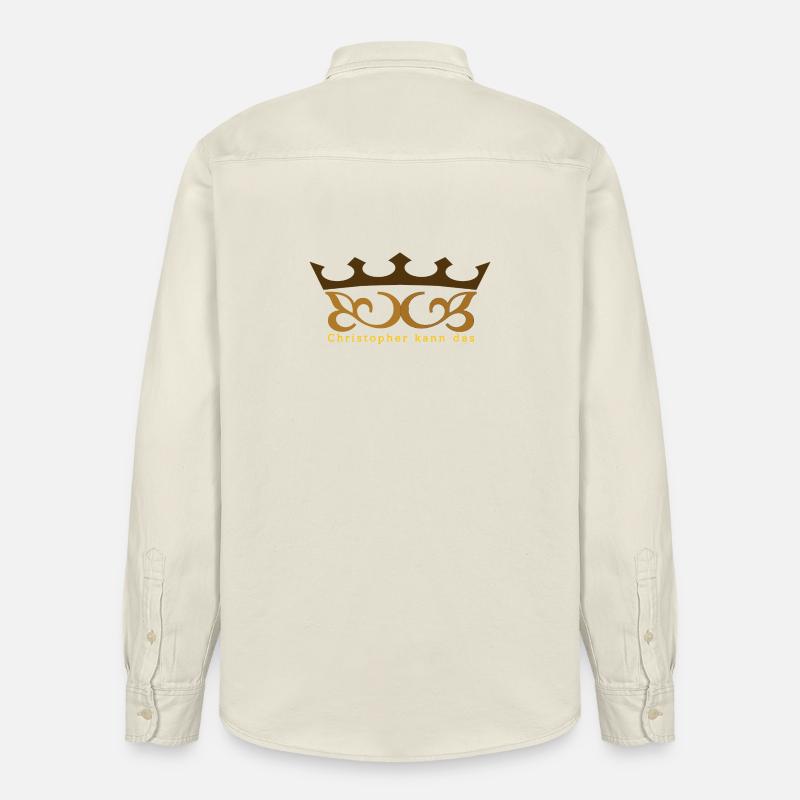 Christopher kann das mit Krone - Relaxed Fit Unisex Organic Hemd von Stanley/Stella - Natur