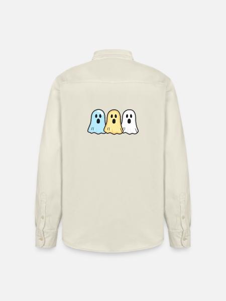 Ghosts Halloween Équipe drôle - Chemise unisexe coupe décontractée bio Stanley/Stella - écru doux
