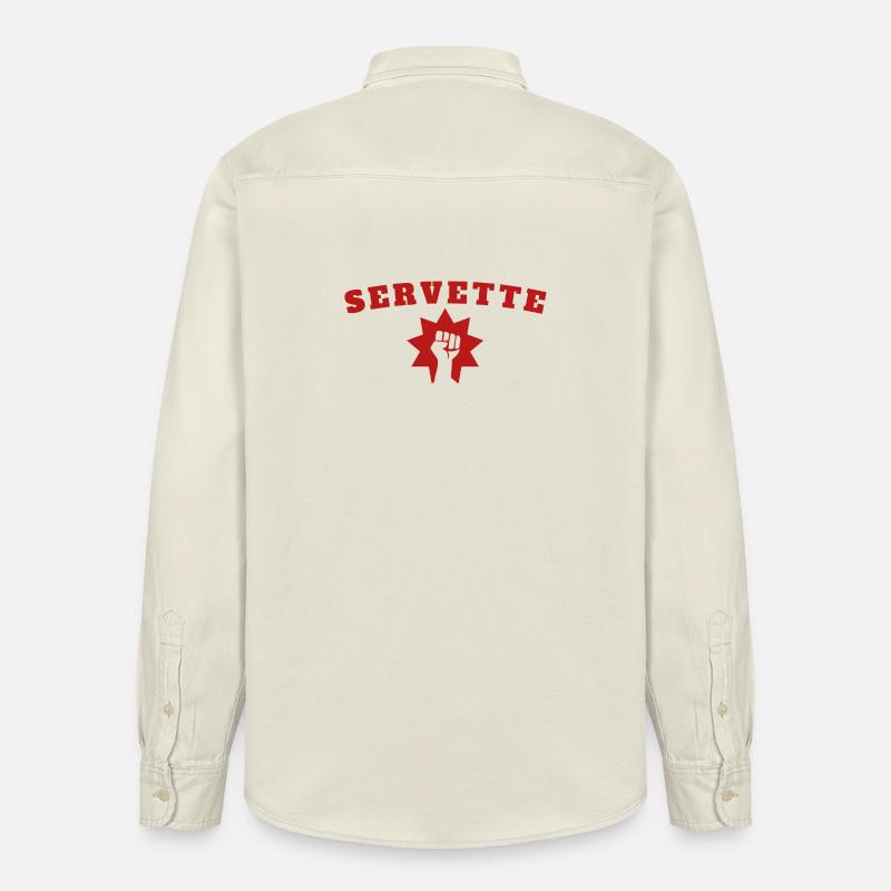 Servette - Relaxed Fit Unisex Organic Hemd von Stanley/Stella - Natur