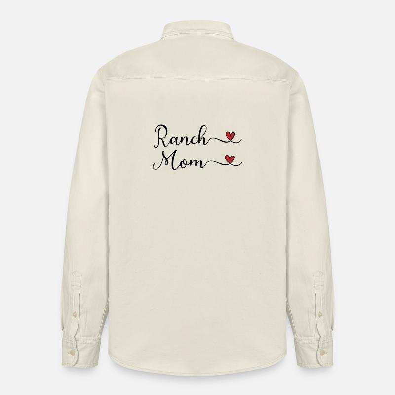 Maman de ranch - Chemise unisexe coupe décontractée bio Stanley/Stella - écru doux