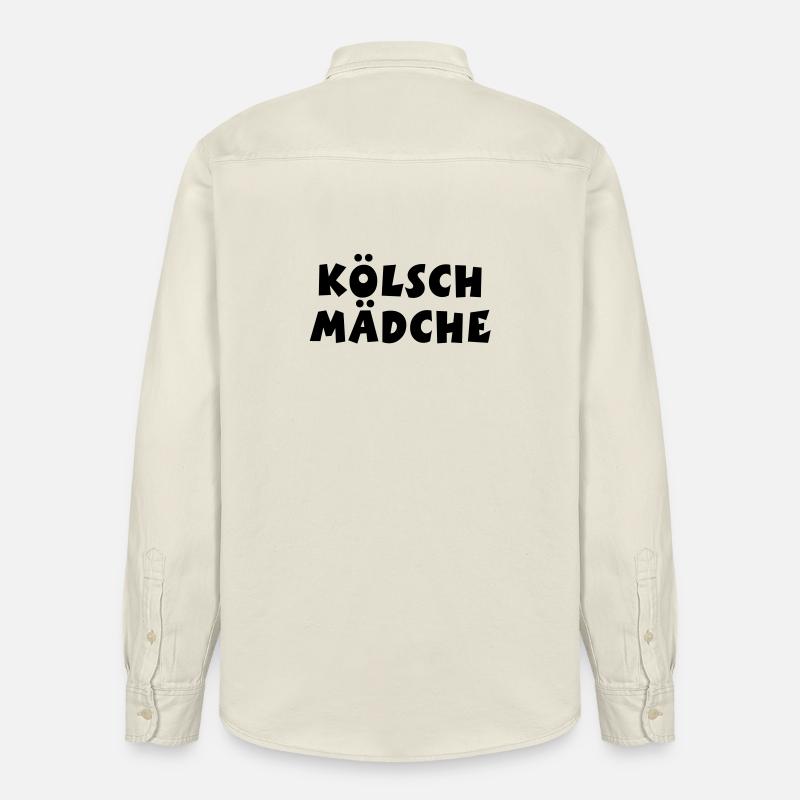 Kölsch Mädche - Ein Mädchen aus Köln - Relaxed Fit Unisex Organic Hemd von Stanley/Stella - Natur