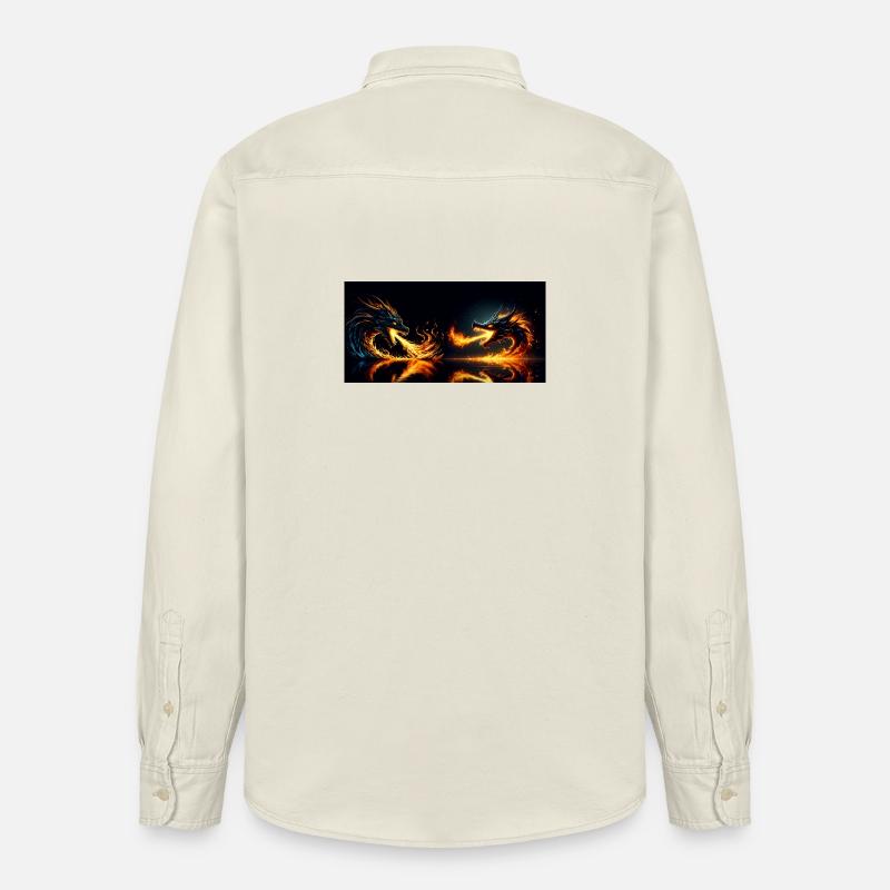Hitze des Gefechts - Relaxed Fit Unisex Organic Hemd von Stanley/Stella - Natur