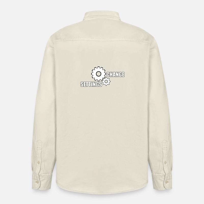 MODIFIER LES PARAMÈTRES - Chemise unisexe coupe décontractée bio Stanley/Stella - écru doux