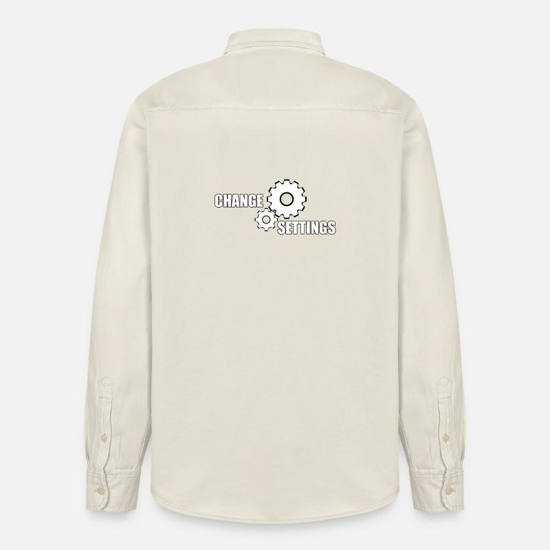 MODIFIER LES PARAMÈTRES - Chemise unisexe coupe décontractée bio Stanley/Stella - écru doux