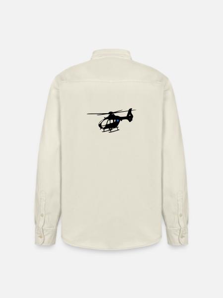 Notarzthubschrauber - Relaxed Fit Unisex Organic Hemd von Stanley/Stella - Natur