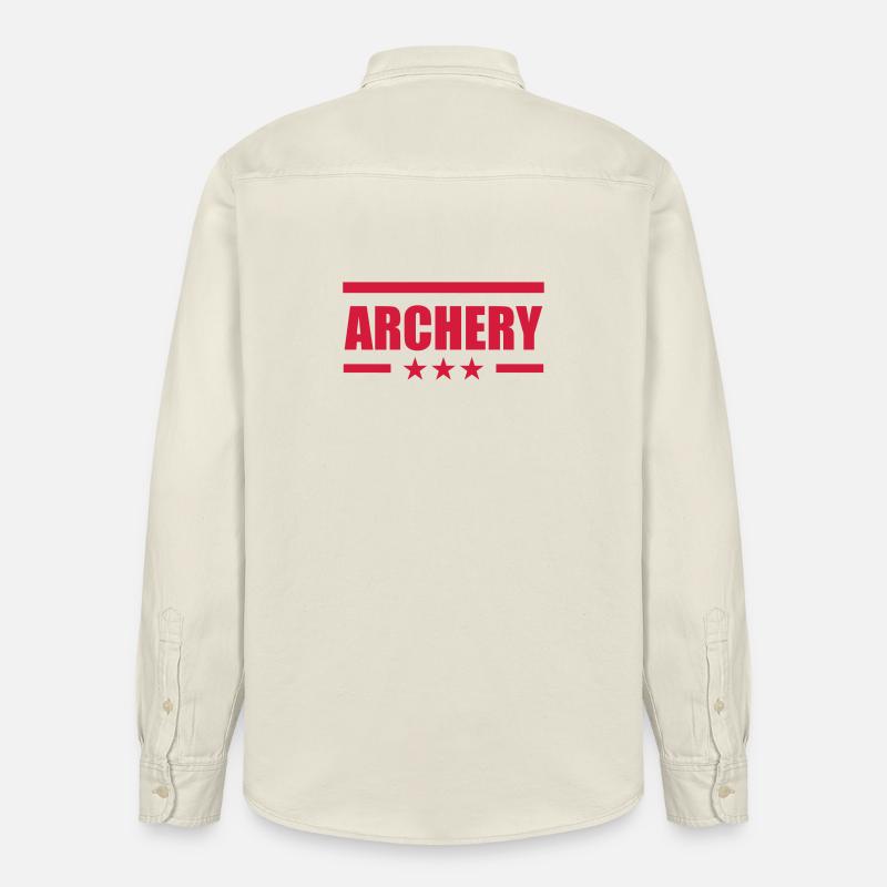 Archery / Bogenschießen / Tir à l'arc - Chemise unisexe coupe décontractée bio Stanley/Stella - écru doux