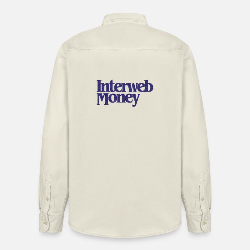 InterwebMoney - Relaxed Fit Unisex Organic Hemd von Stanley/Stella - Natur