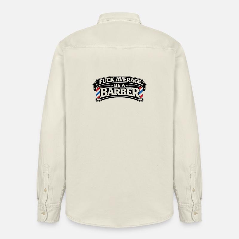 Soyez barbier – Non-conformité élégante - Chemise unisexe coupe décontractée bio Stanley/Stella - écru doux