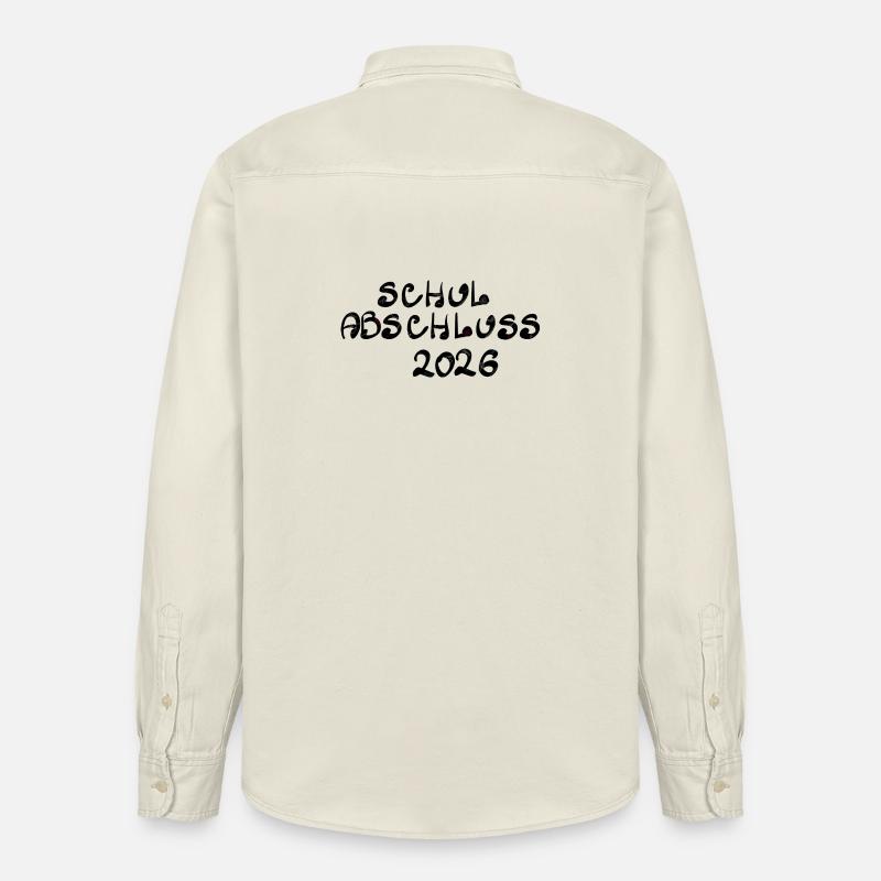 Schulabschluss 2026 - Relaxed Fit Unisex Organic Hemd von Stanley/Stella - Natur