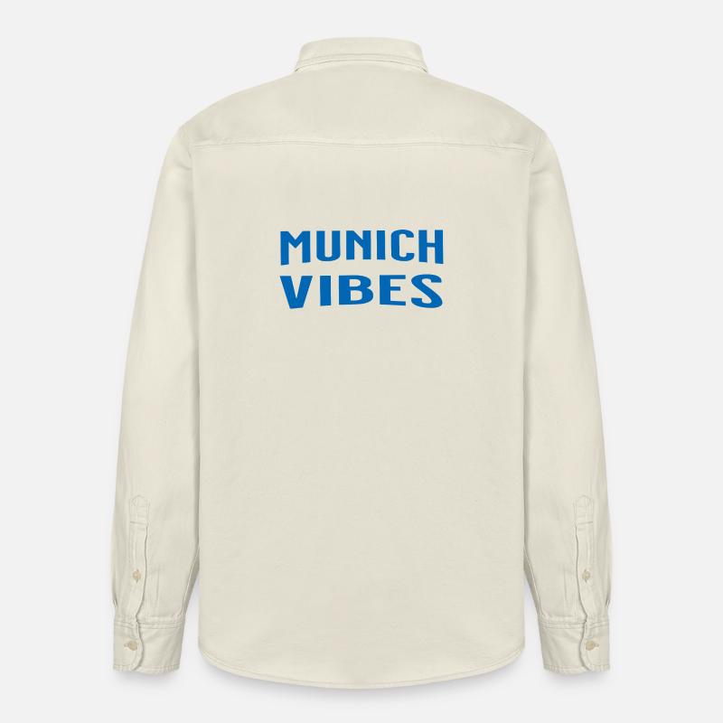 Munich Vibes - Chemise unisexe coupe décontractée bio Stanley/Stella - écru doux