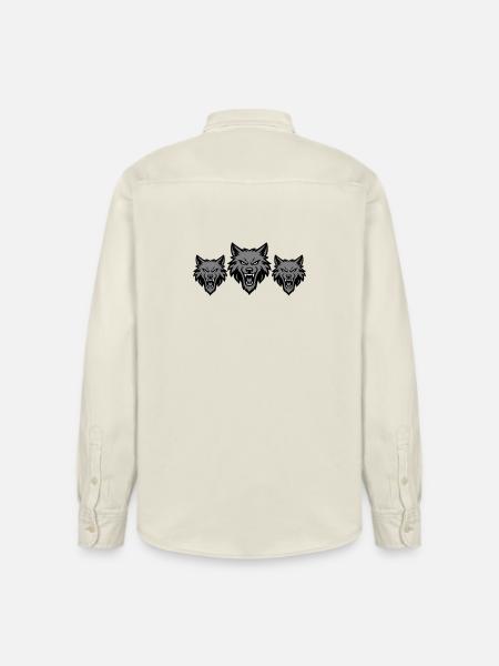 Meute d’équipe de loups - Chemise unisexe coupe décontractée bio Stanley/Stella - écru doux