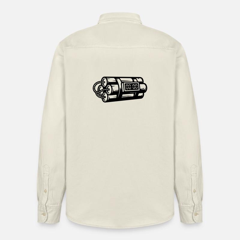 Time Bomb Explosive Dynamite - Relaxed Fit Unisex Organic Shirt by Stanley/Stella - soft Ecru