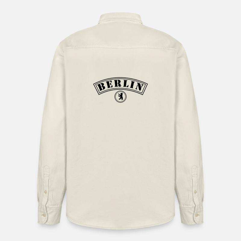 Berlin mit Bär - Relaxed Fit Unisex Organic Hemd von Stanley/Stella - Natur