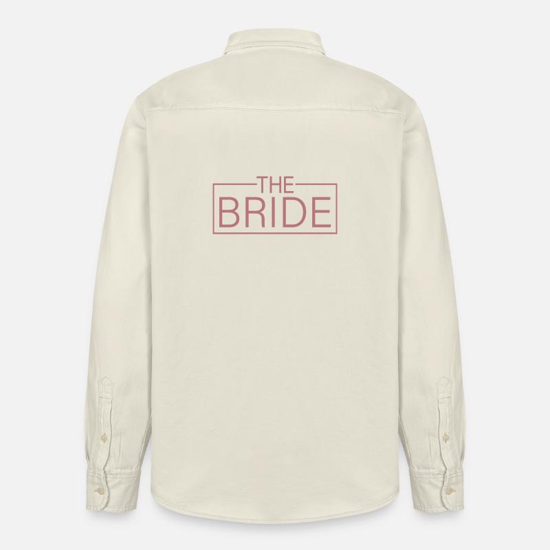 Die Braut - Coole passende Brautdusche - Relaxed Fit Unisex Organic Hemd von Stanley/Stella - Natur