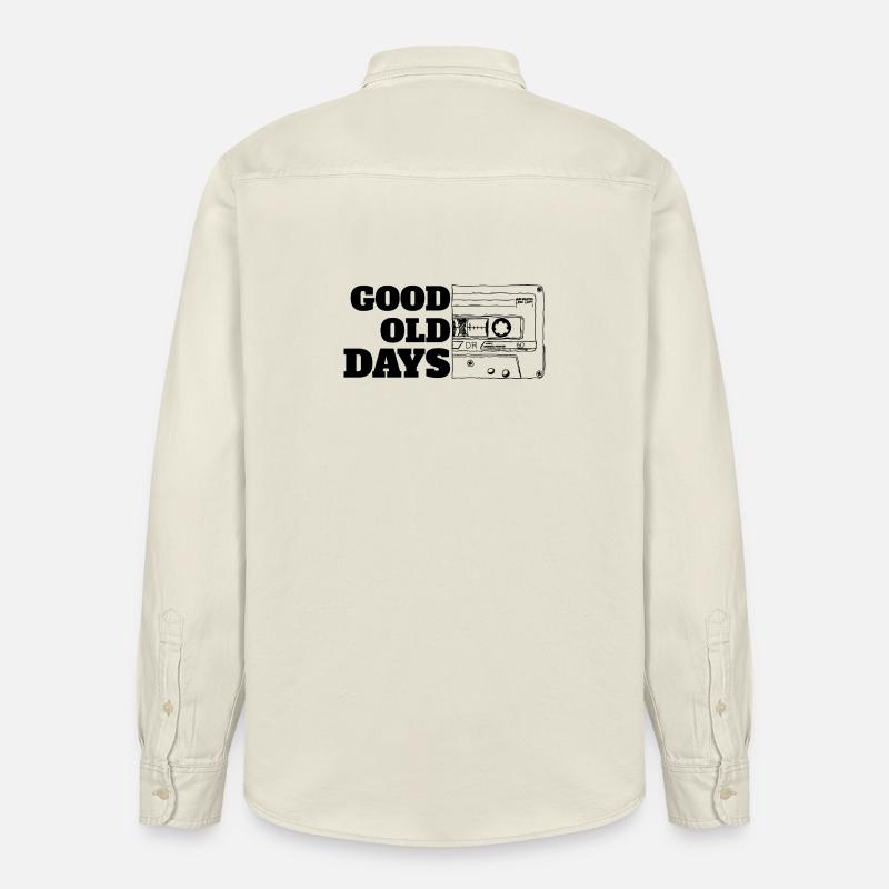 Cassette Good Old Days Blanc - Chemise unisexe coupe décontractée bio Stanley/Stella - écru doux