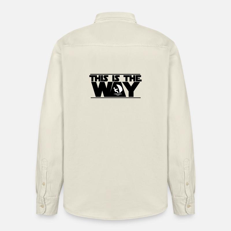 Das ist der Weg, Windsurfen! - Relaxed Fit Unisex Organic Hemd von Stanley/Stella - Natur