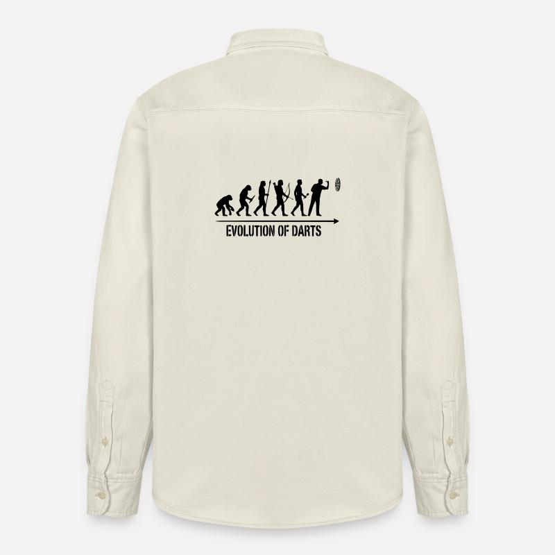 Darts Evolution Hoodie, Socken, Tasse, Top - Relaxed Fit Unisex Organic Hemd von Stanley/Stella - Natur