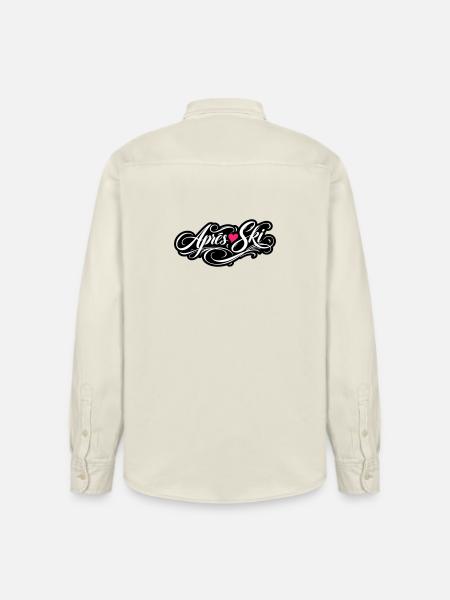 Après-ski heart love - Relaxed Fit Unisex Organic Shirt by Stanley/Stella - soft Ecru