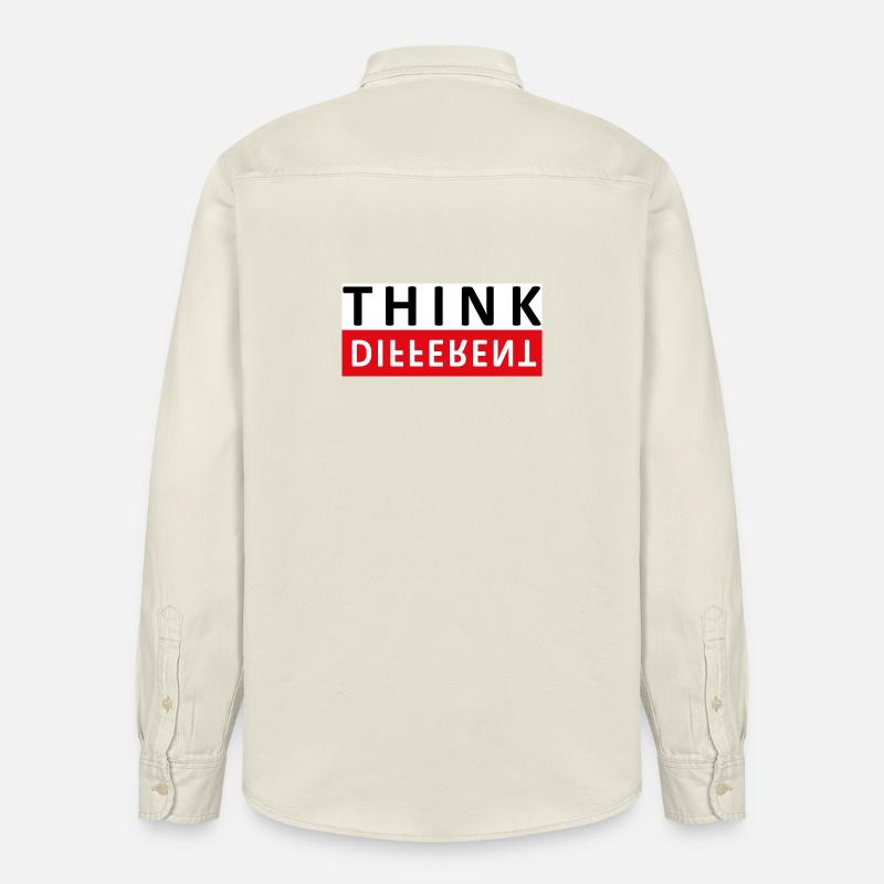 Think Different - Relaxed Fit Unisex Organic Hemd von Stanley/Stella - Natur