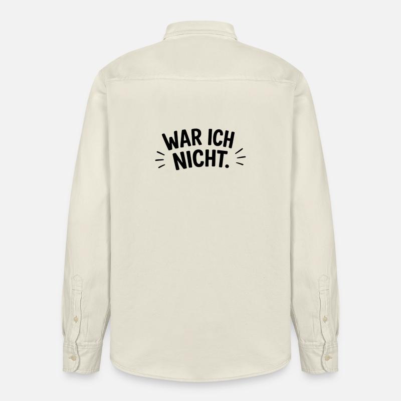 War ich nicht - Relaxed Fit Unisex Organic Hemd von Stanley/Stella - Natur