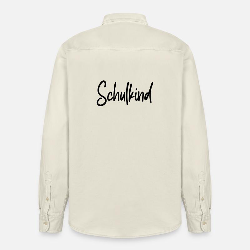 Schulkind - Einschulung Erstklässler - Relaxed Fit Unisex Organic Hemd von Stanley/Stella - Natur