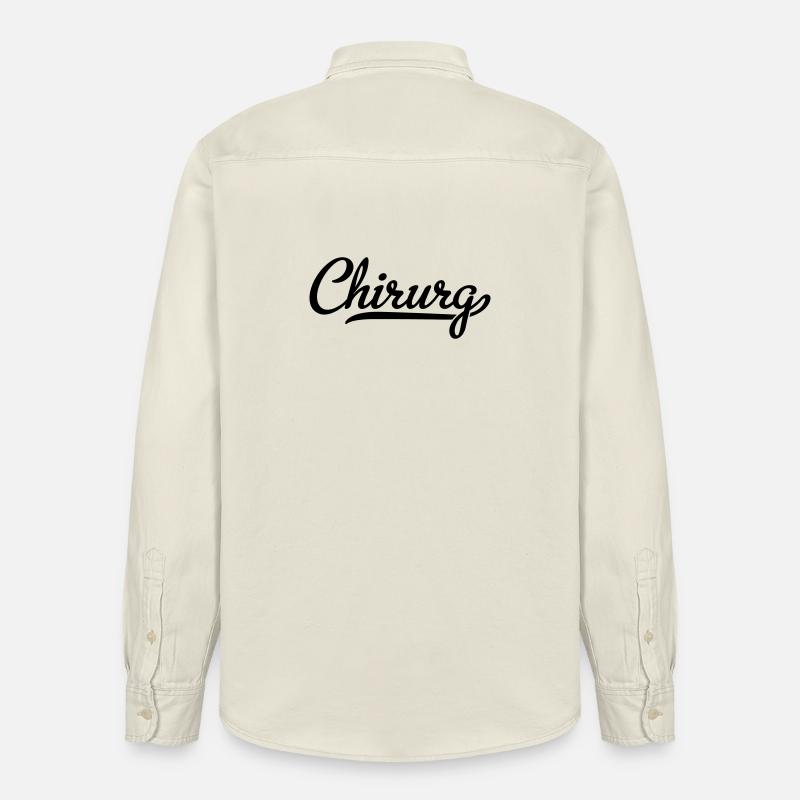 Chirurg - Relaxed Fit Unisex Organic Hemd von Stanley/Stella - Natur