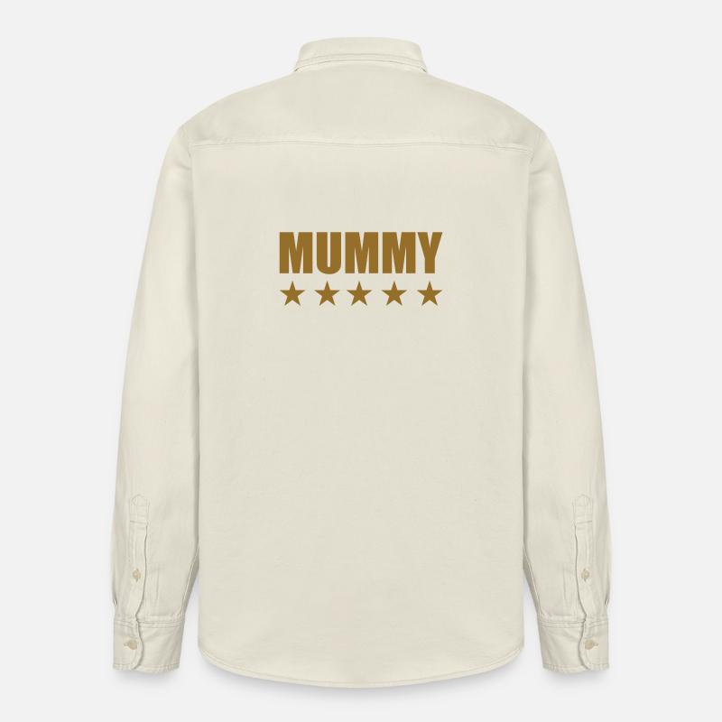 5-Sterne-Mama - Muttertag - Relaxed Fit Unisex Organic Hemd von Stanley/Stella - Natur
