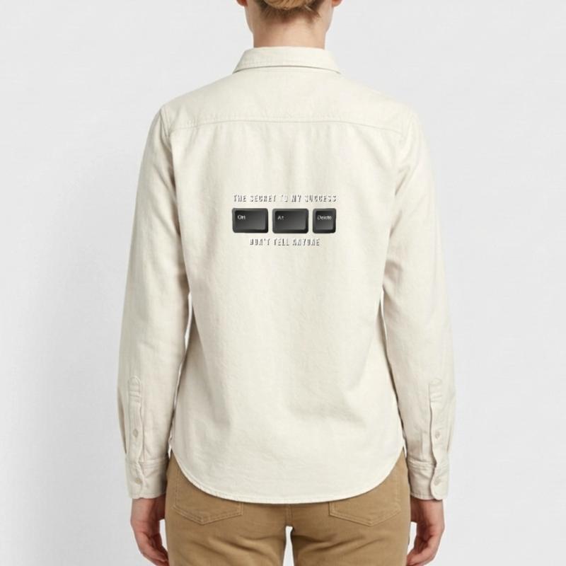 Technischer Support oder IT-Mitarbeiter oder -Mädel Relaxed Fit Unisex Organic Hemd von Stanley/Stella