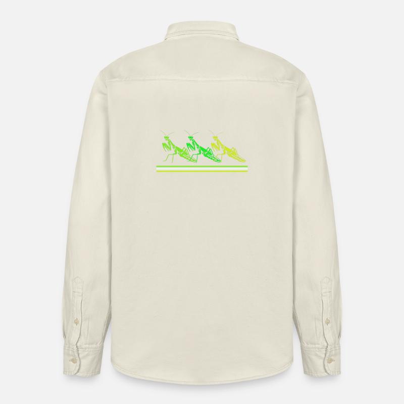 Mantis Gottesanbeter Gottesanbeterin - Relaxed Fit Unisex Organic Hemd von Stanley/Stella - Natur