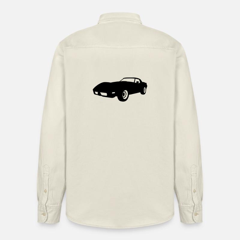 US Classic Car - Relaxed Fit Unisex Organic Hemd von Stanley/Stella - Natur