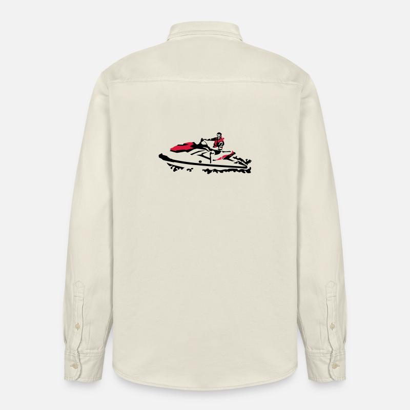 Jetski - Relaxed Fit Unisex Organic Hemd von Stanley/Stella - Natur
