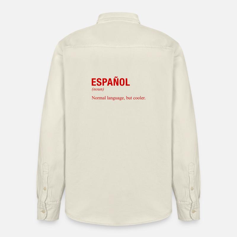 SPANISH Language Spanische Sprache Espanol Spanien - Relaxed Fit Unisex Organic Hemd von Stanley/Stella - Natur