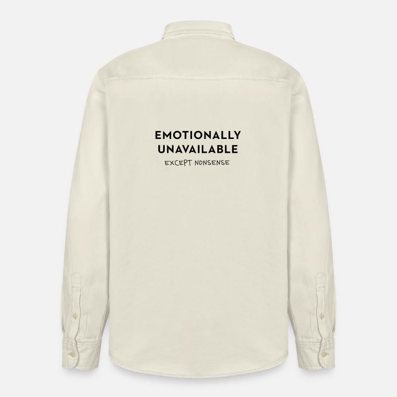 Exception : Faute de frappe absurde - Chemise unisexe coupe décontractée bio Stanley/Stella - écru doux