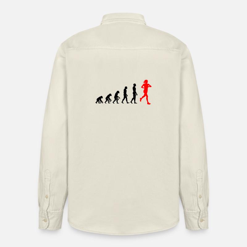 EVOLUTION RUNNERIN POWER! JOGGERIN LÄUFERIN FIT - Relaxed Fit Unisex Organic Hemd von Stanley/Stella - Natur