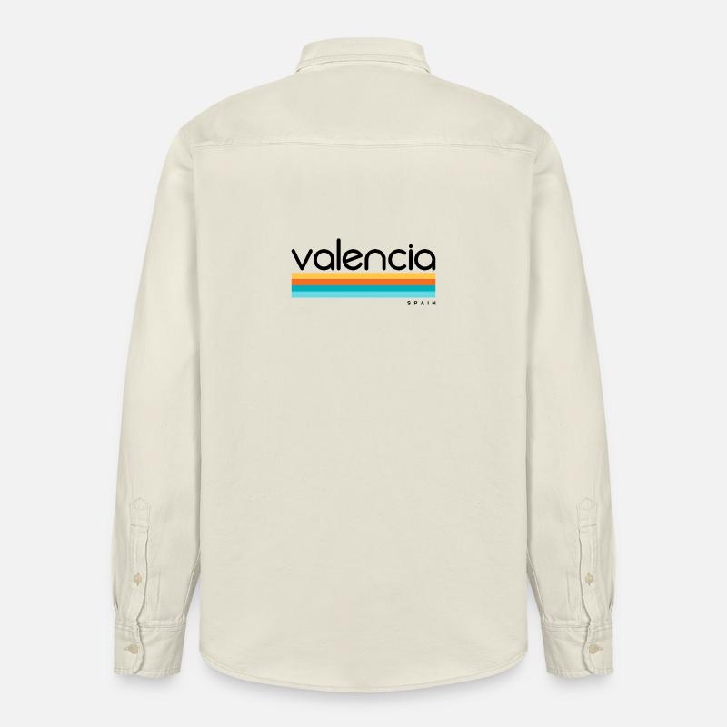Valencia - Spain - Spanien - Espana - Relaxed Fit Unisex Organic Hemd von Stanley/Stella - Natur