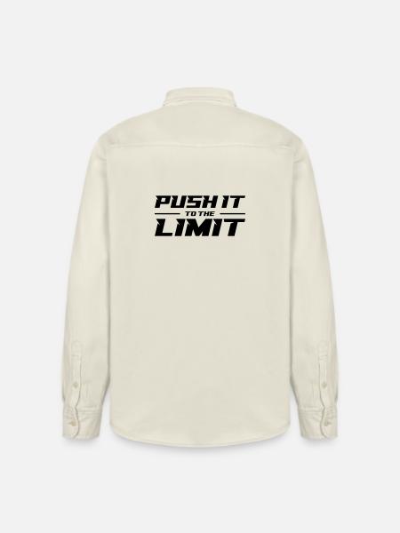 Push It To The Limit - Relaxed Fit Unisex Organic Shirt by Stanley/Stella - soft Ecru