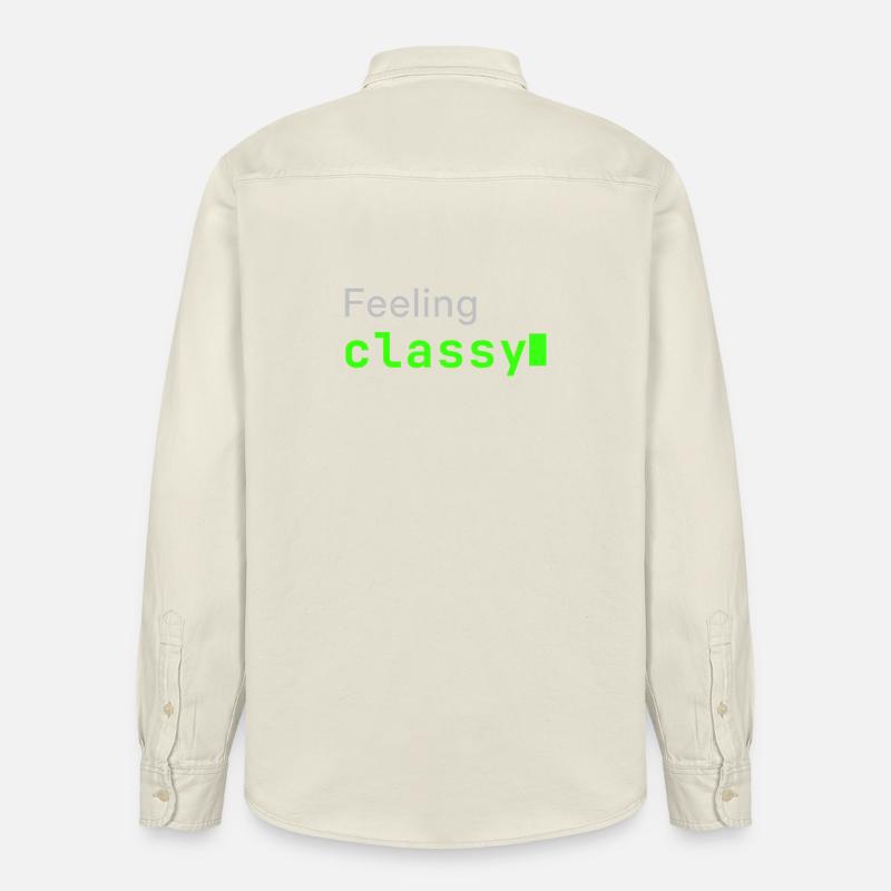 Feeling classy | Developer mood - Relaxed Fit Unisex Organic Hemd von Stanley/Stella - Natur