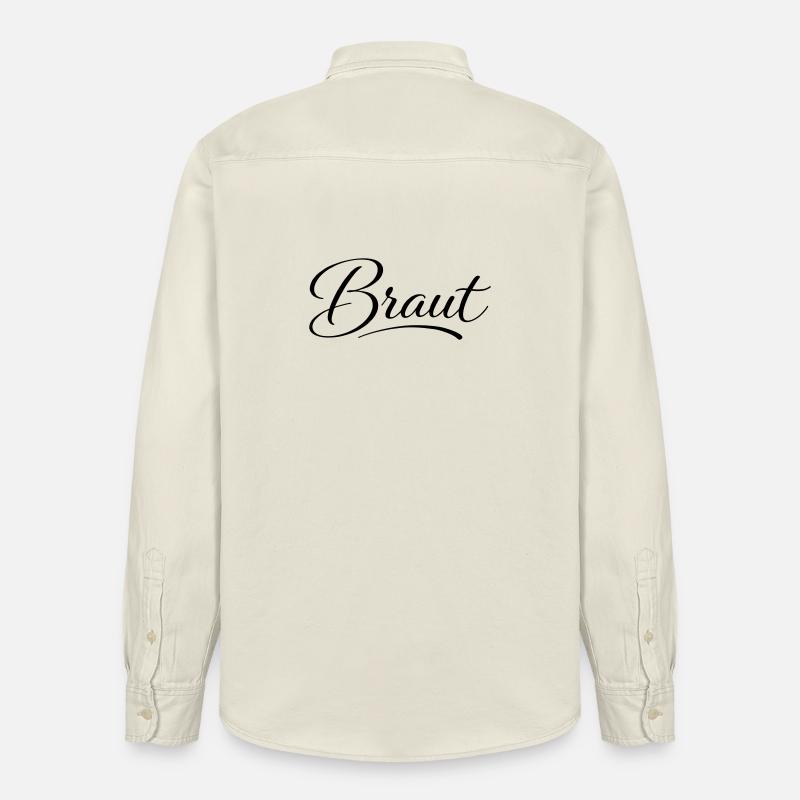 Braut - Relaxed Fit Unisex Organic Hemd von Stanley/Stella - Natur