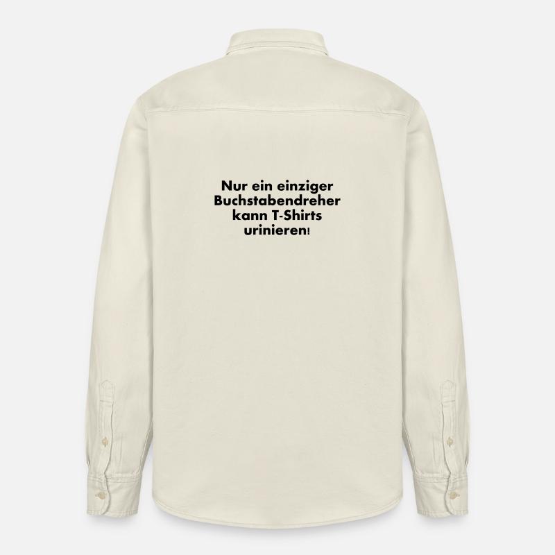 Lettres transposées peuvent uriner T-shirts - Chemise unisexe coupe décontractée bio Stanley/Stella - écru doux