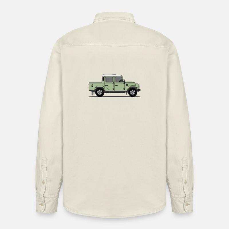 Defender Double Cab - Chemise unisexe coupe décontractée bio Stanley/Stella - écru doux