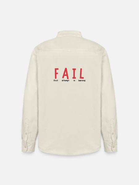 FAIL – Lernchance statt Niederlage - Relaxed Fit Unisex Organic Hemd von Stanley/Stella - Natur